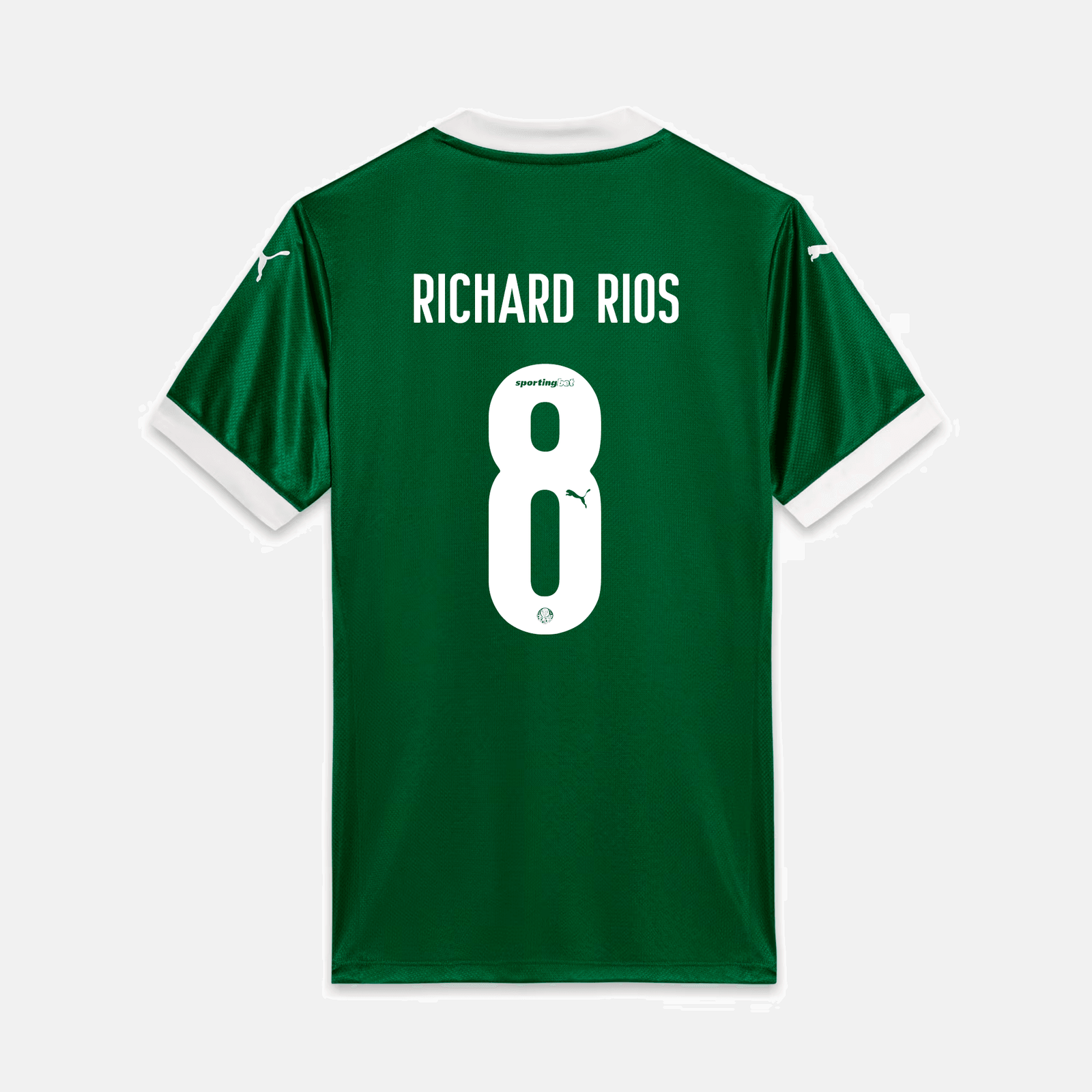 Camisa Puma Palmeiras 2025/26 I - Richard Rios N° 8 Camisa Puma Palmeiras 2025/26 I - Richard Rios N° 8
