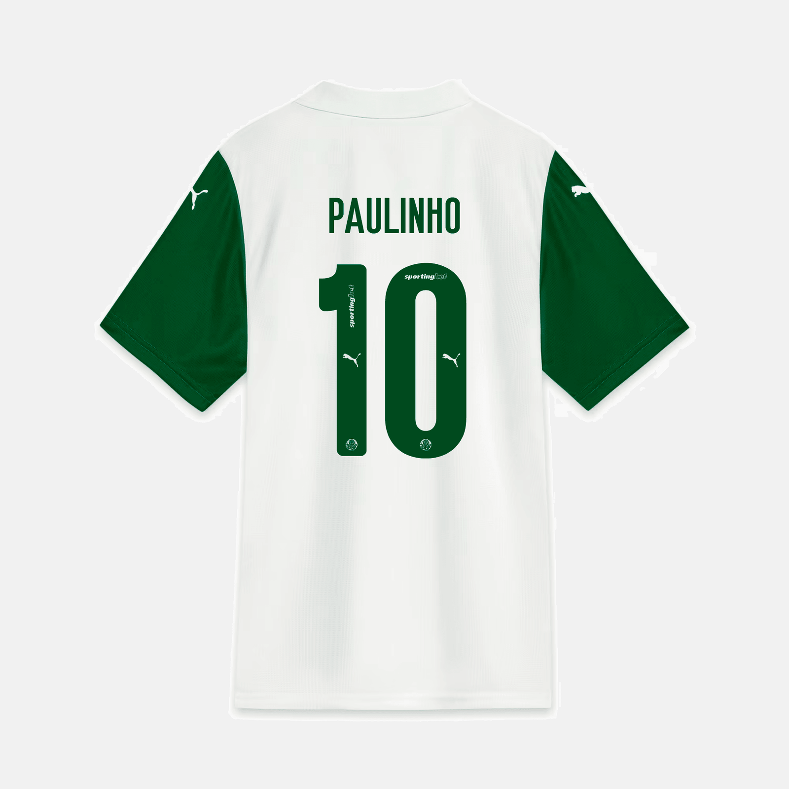 Camisa Puma Palmeiras 2025/26 II - Paulinho N° 10 Camisa Puma Palmeiras 2025/26 II - Paulinho N° 10