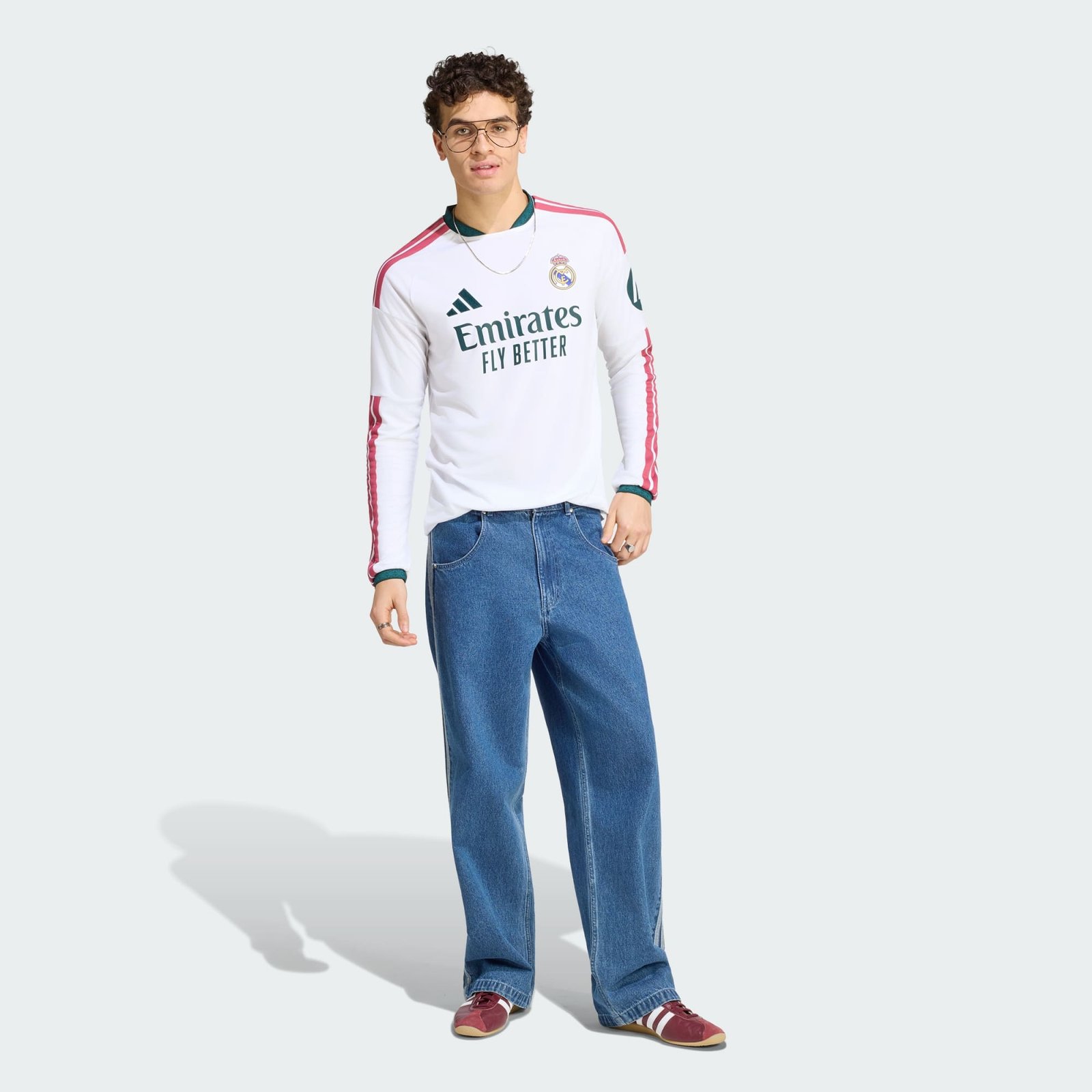 Camisa Manga Longa Adidas Real Madrid 2026/27 I Camisa Manga Longa Adidas Real Madrid 2026/27 I