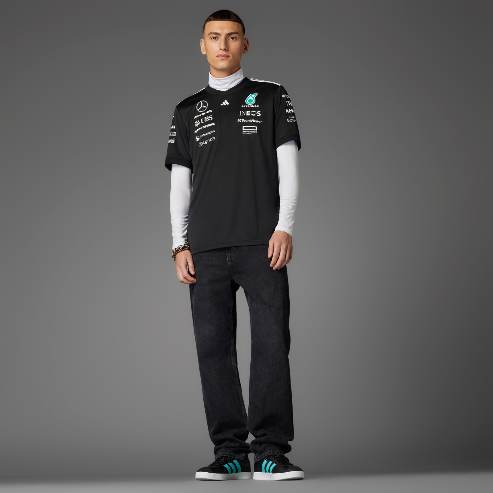 Camisa Driver Mercedes - AMS Petronas F1 Camisa Driver Mercedes - AMS Petronas F1