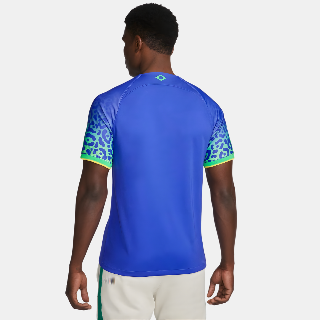 Camisa Seleção Brasileira II 2022 Torcedor Nike Masculina - Azul Camisa Seleção Brasileira II 2022 Torcedor Nike Masculina - Azul