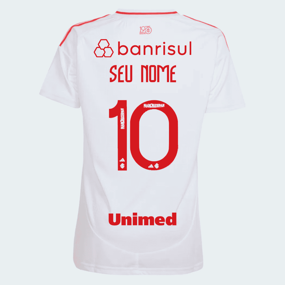 Camisa Feminina adidas Internacional 2025/26 II Com Patrocínios Camisa Feminina adidas Internacional 2025/26 II Com Patrocínios